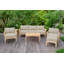 Monterey Outdoor Teak Conversation Set-811188833-847976550