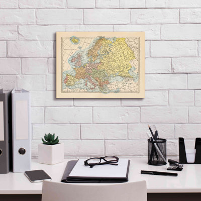Epic Graffiti «Map of Europe» par Wild Apple Portfo Map of Europe par Wild Apple Portfolio - reproduction d'art sur toile tendue