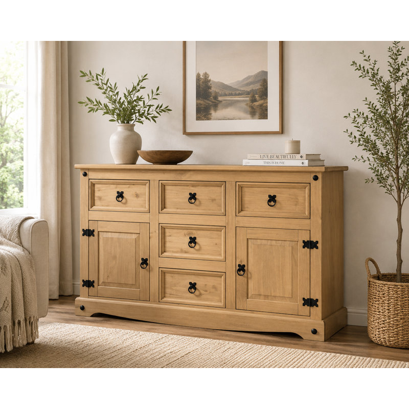 Tawanna 125cm Solid Wood Sideboard