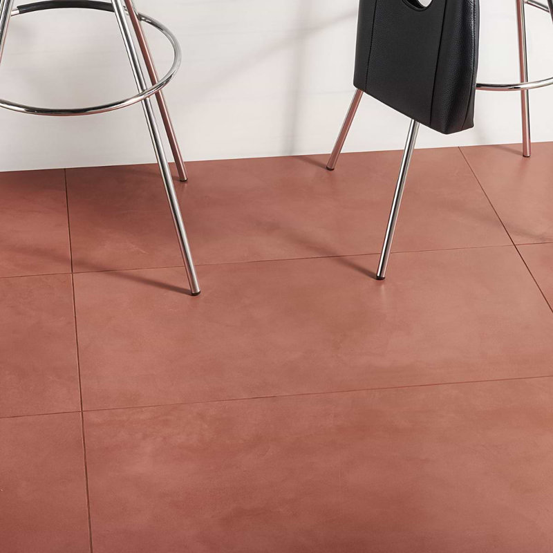Clay Awake Gray 16X32 Matte Porcelain Tile, Grace Red