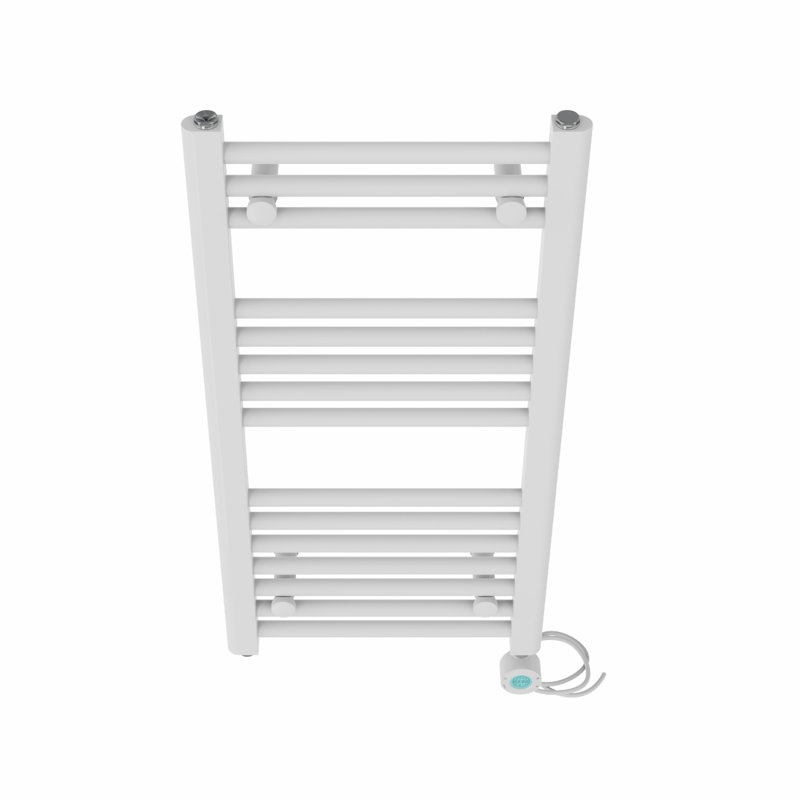 Aramantha Straight Towel Rail Heated Towel Rails, 80cm H x 40cm W x 3cm D, White
