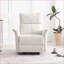 Fauteuil inclinable manuel inclinable pour petits espaces, chambre de bébé en tissu gris ardoise | Tissu | Rembourré