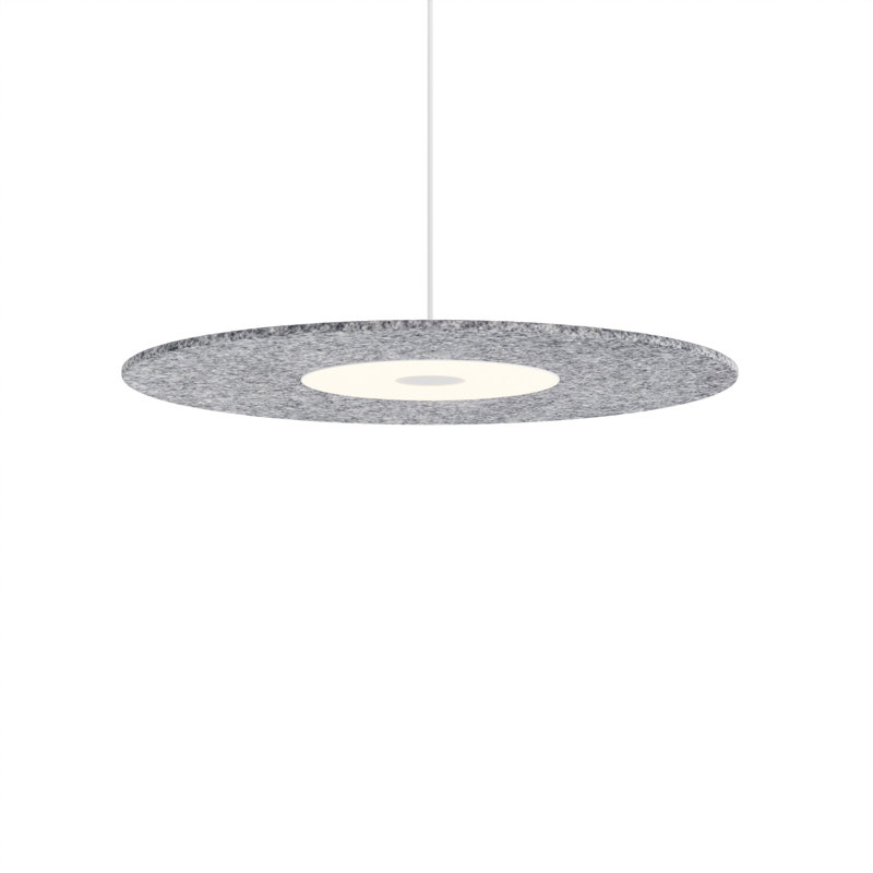 Yurei 1 - Light LED Pendant, Matte White, Dark Gray