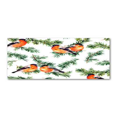 Robin On A Needle - Wrapped Canvas Print