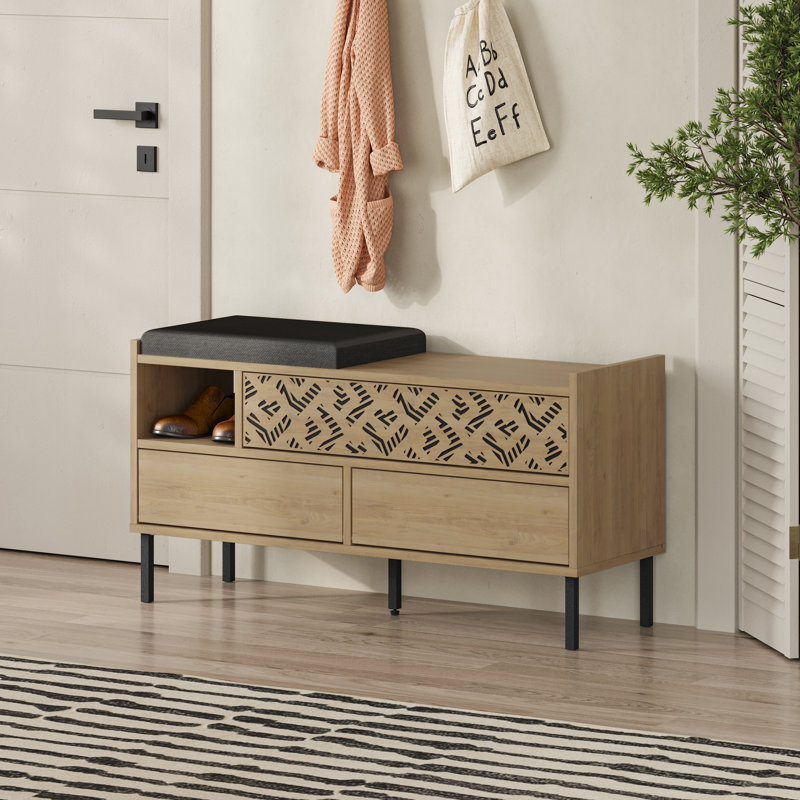 8 Pair Shoe Storage Cabinet, Sapphire Oak