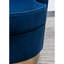 Fauteuil moderne en velours bleu avec pivot - expérience confortable avec fonction pivotante-40110314