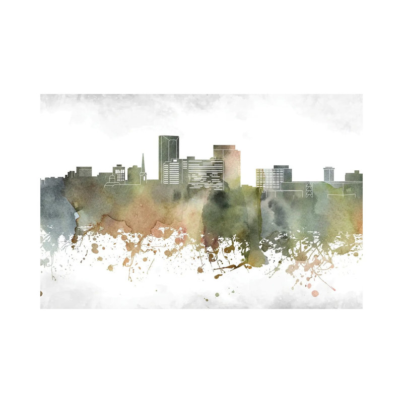 Lexington Skyline 1 Piece Wrapped Canvas Painting, 20.32 cm H x 30.48 cm W