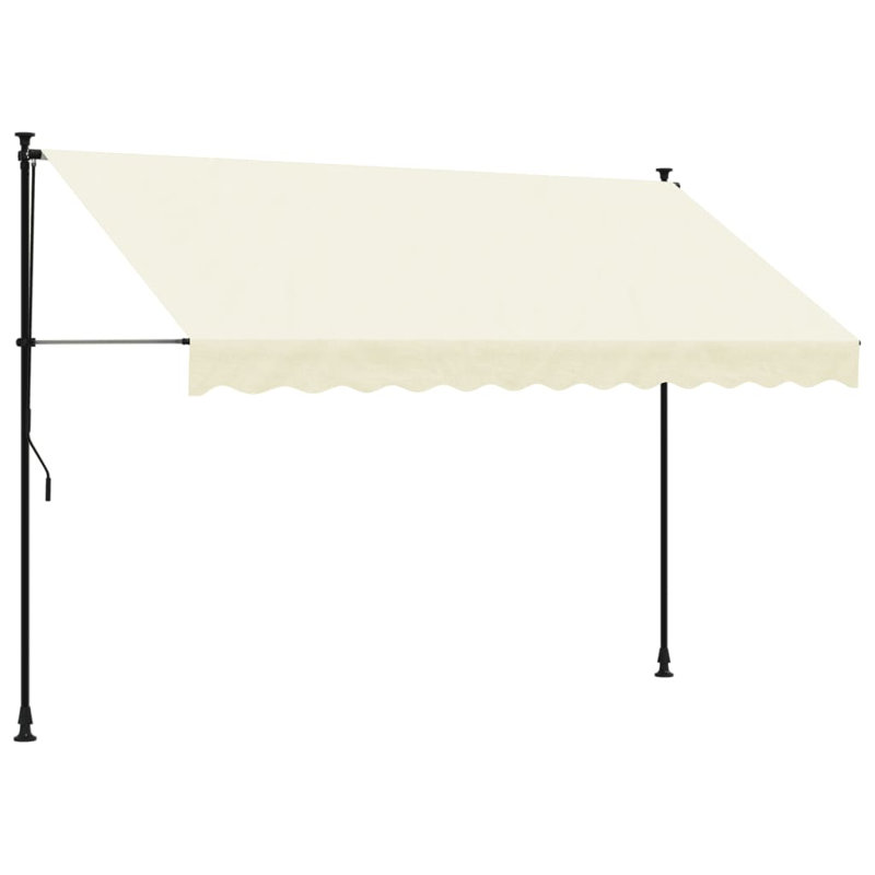 Replacement Fabric For Awning Valance, 300cm W x 150cm D, Solid Colour, Cream