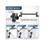Matte Black Shower Head Combo Set, 10-Inch Square Overhead Shower Head & 3-Function Handheld Shower, with Zinc Alloy Angle-Adjustable Extension Arm, 60-Inch Extra-Long Hose, 3-Way Water Diverter, for Bathroom & Hotel