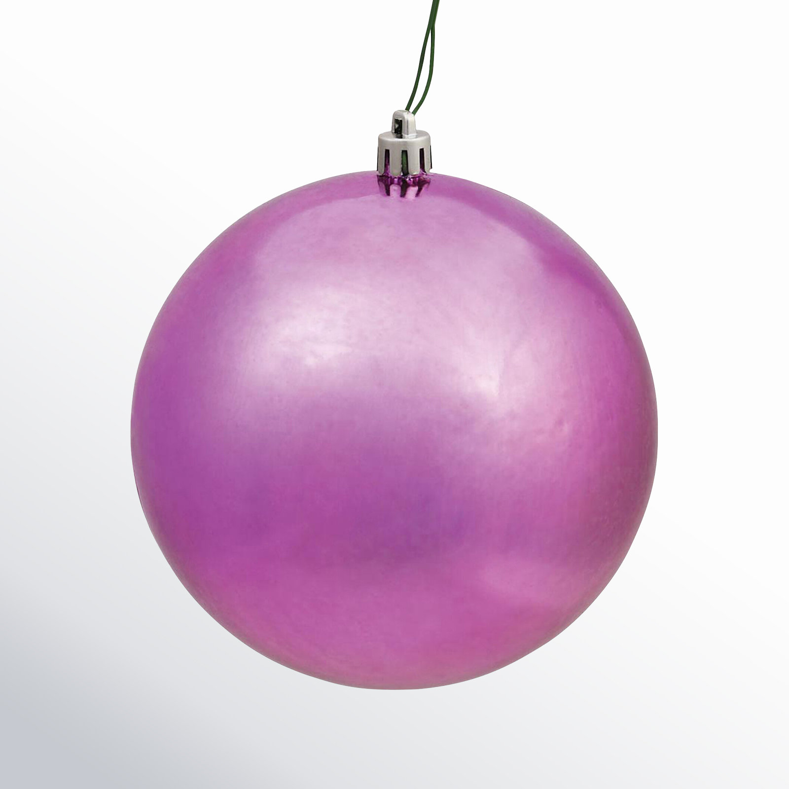 Shatterproof Bauble, 3", Mauve Shiny