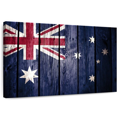 Borges Australian Flag Wood Style