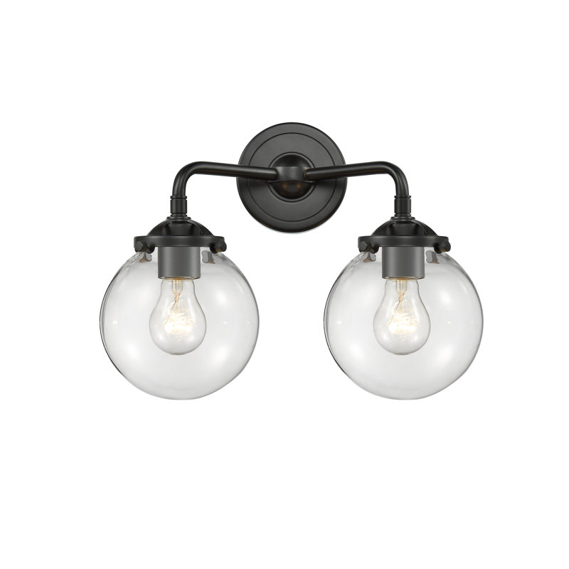 Clementina 2 - Light Dimmable Vanity Light, Clear, Oil Rubbed Bronze
