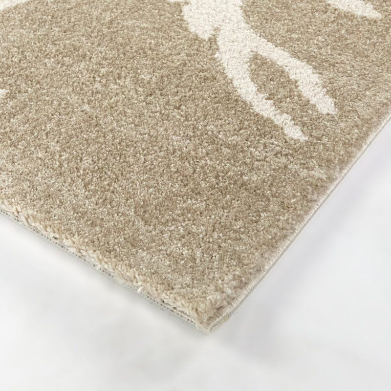 Tapis brun clair Almaguer, Rectangle 7 pi 10,5 po x 10 pi 0,1 po