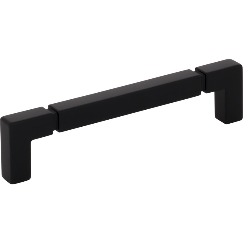 Langston Bar Pull, Flat Black, 5 1/16" Center To Center