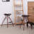 Belgr Upholstered Counter Stool with Metal Frame-466488762-466477369