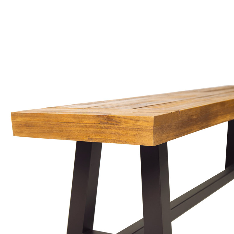 Banc de salle à manger d'extérieur à 2 lattes