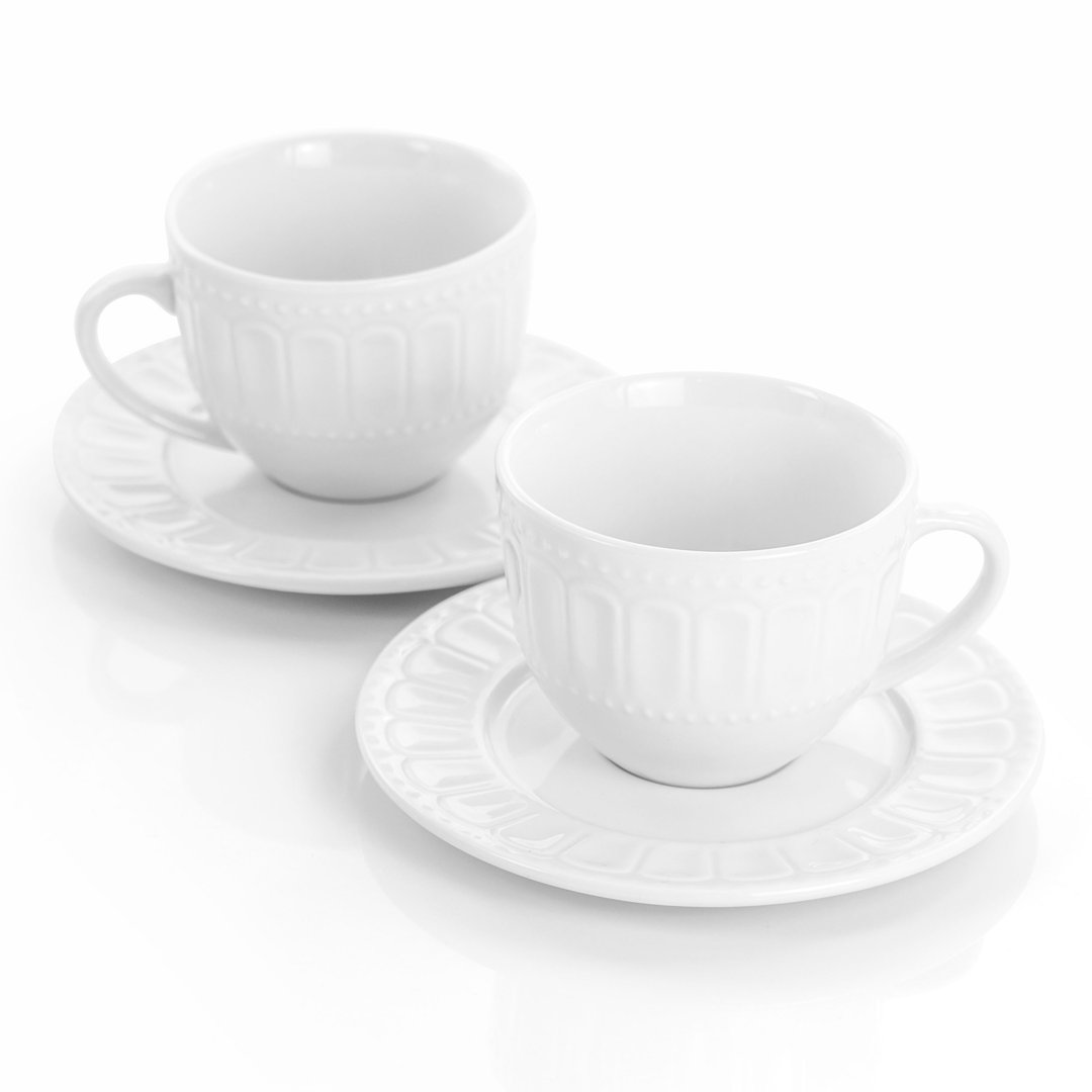 Elama Charlotte Coffe Mug & Saucer Elama
