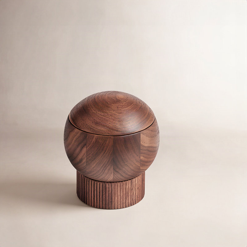 The Salt Sphere - Wooden Salt Cellar