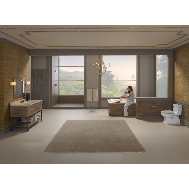 Lloyd Eco 1.28 GPF Elongated One-Piece Toilet (Seat Included), Bone