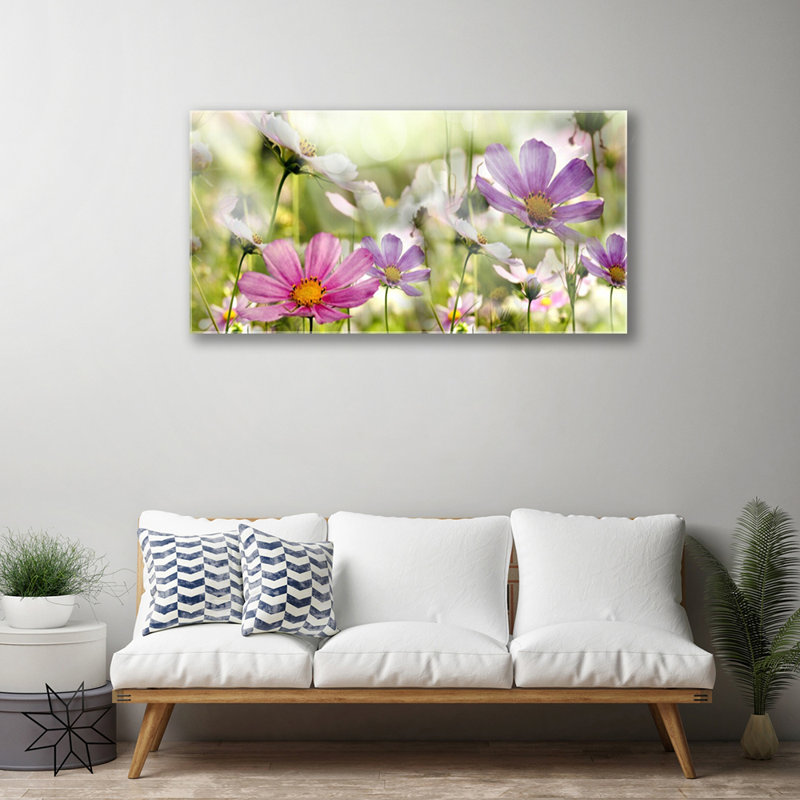 Flowers Nature - Unframed Photograph on Glass