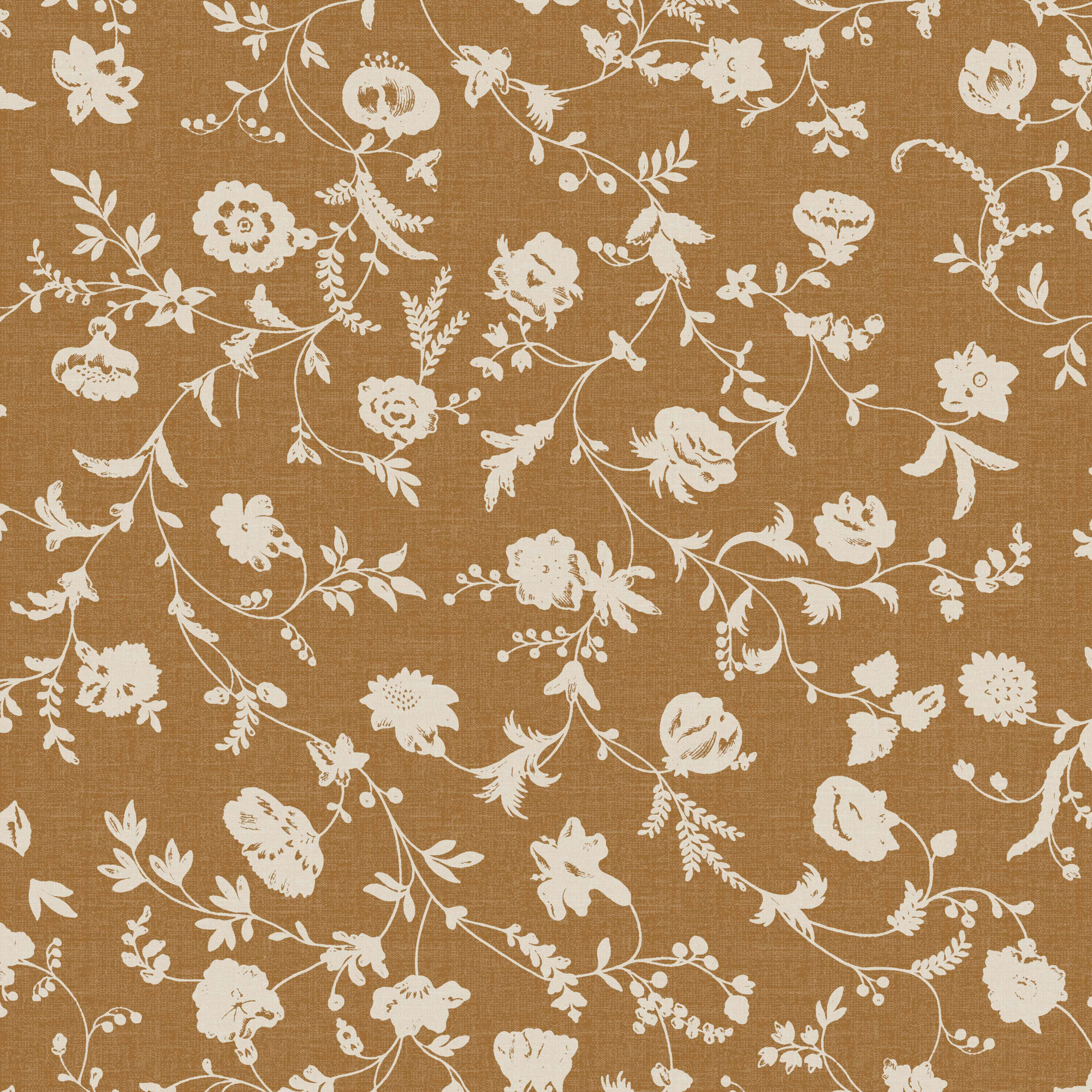 Ivanka Upholstered Parsons Chair, Robina Floral Ochre