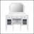 44.4 Inch Makeup Vanity Desk With Adjustable Mirror, Spacious Storage, And Elegant Design For Modern Bedrooms