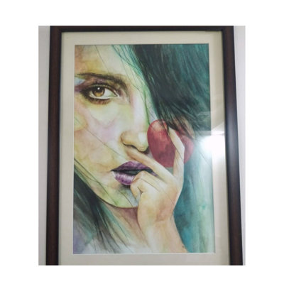 Désir perdu | Aquarelle | Par Ekta Jain | Avec cadre