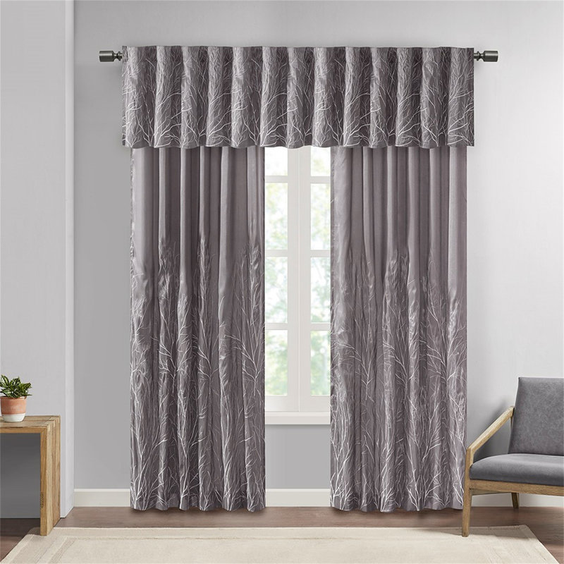 Paire de rideaux élégants en jacquard, 2 pièces, tissage complexe pour un attrait visuel et confortable, parfait pour tout style d'intérieur.