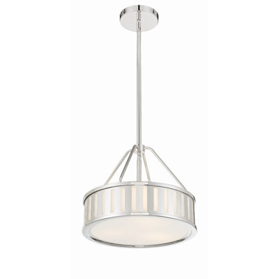 Luminaire suspendu cylindrique 3 lumières Dittman