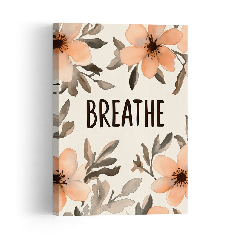 Floral Serenity Minimalist Peaceful Serene Nature Flower Wall Art Print, 152.4cm H x 101.6cm W