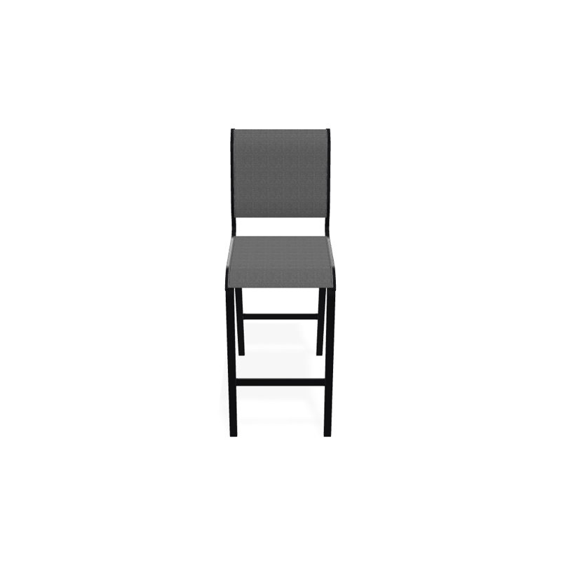 Tabouret de bar 29,5 po Holna, Noir texturé, Titane Sunbrella®