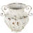 Cole And Grey Metal Vintage Amphora Vase With Brown And Teal Distressing And Scroll Handles