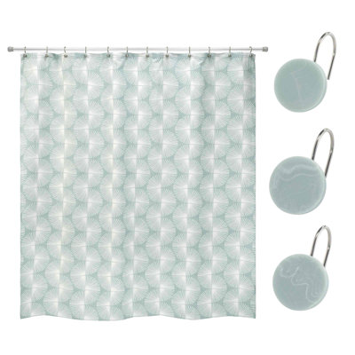 Kendall Shower Curtain with Hooks Included
