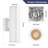 12'' H Integrated Led Cylinder Up Down Wall Light Outdoor Waterproof 12W 2700K Aluminum Wall Sconce-1825980246