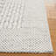 Tapis blanc en laine / polyester tissé à la main Manya-755904840