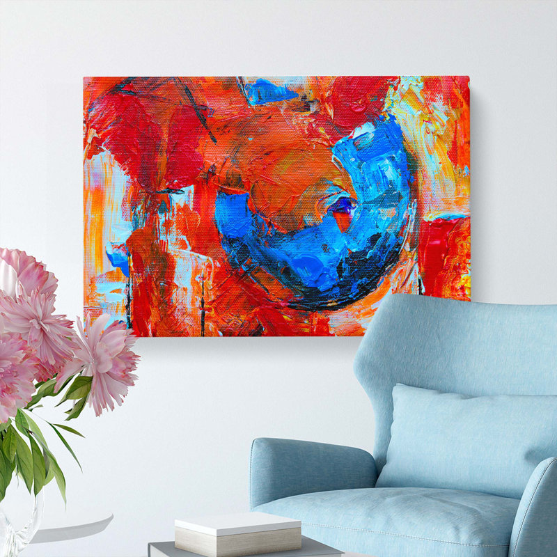 Abstract Art Painting Vol.90 by S.Johnson - Wrapped Canvas, 40cm H x 60cm W x 3cm D