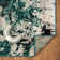 Abstract Machine Woven Polypropylene Area Rug in Green