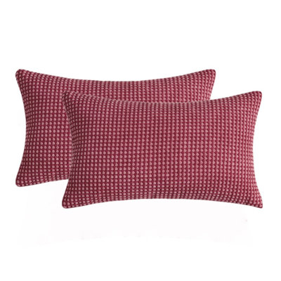 Houndstooth Cotton Blend Pillow Cover