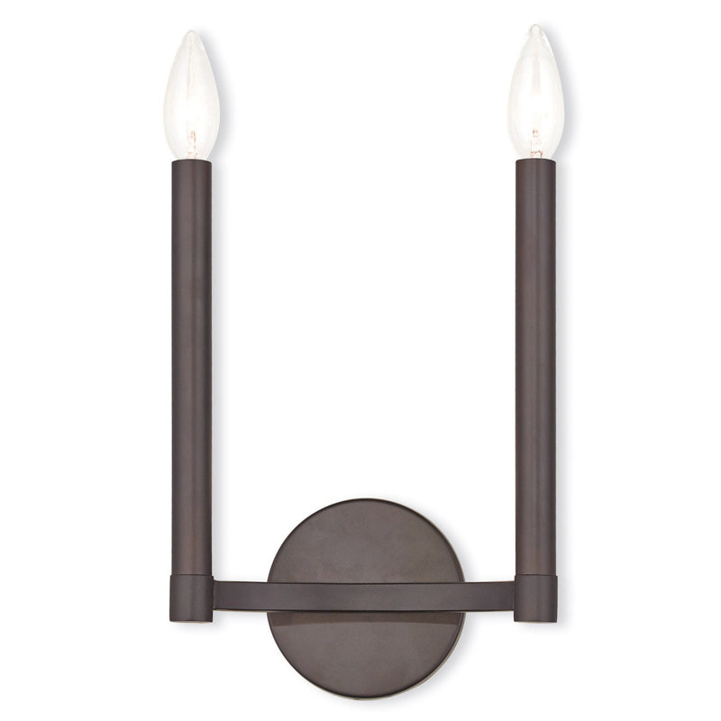 8.75 Wall Sconce - 2 Lights, Steel Base | Stunning Lighting Solution, Bronze
