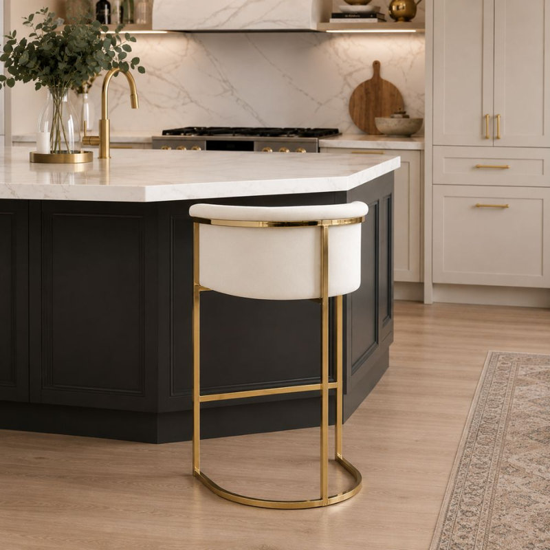 Tabouret 27 po, Beige
