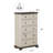 48" Drawer Dresser Chest with 5 Drawers, Antique White