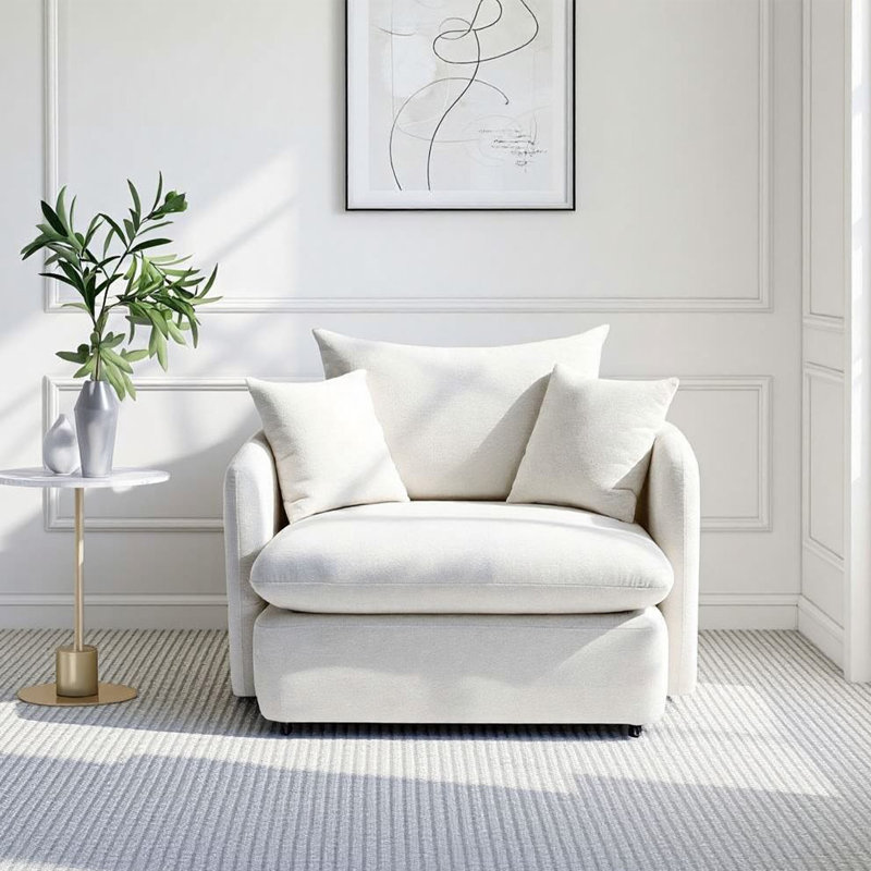 Fauteuil d'appoint 41 po, Beige