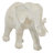 Polystone Elephant Decorative White Sculpture