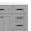 Meuble-lavabo 36 po avec lavabo, armoire de salle de bain avec tiroirs, structure solide et panneau de fibres à densité moyenne-114229378