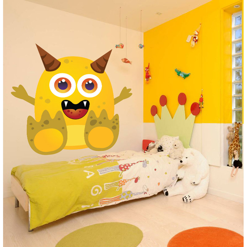 Décalcomanie murale Monster Funny Monster, H 33 po x l 36 po