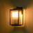 2 - Light Dusk To Dawn Ribbed Glass Shade Outdoor Lantern Wall Sconce