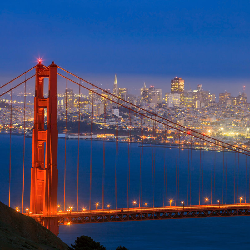 Golden Gate Bridge par F11P Photo, H 36 po x l 36 po