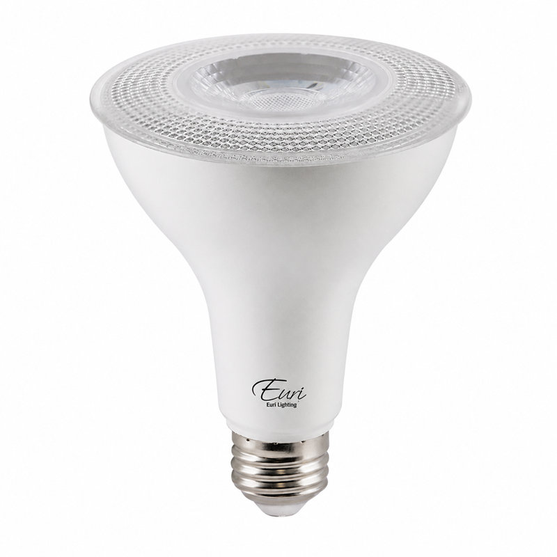 Ampoules DEL PAR30 Euri Lighting, 10 W, 900 lm, équivalent 75 W, 5 000 K, culot E26, dimmables, homologuées CEC/UL, ensemble de 2