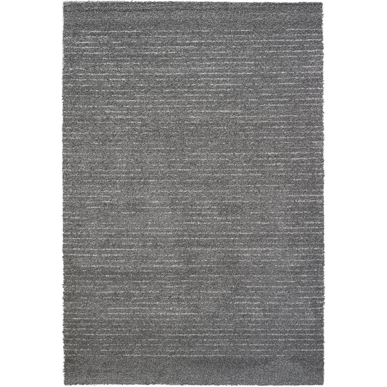 Tapis en polypropylène gris, ivoire et blanc Granada Liora