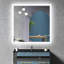 Miroir de salle de bain à DEL Amirie: montage horizontal / vertical polyvalent, fonction antibuée, éclairage réglable, idéal pour votre meuble-lavabo-1063234409